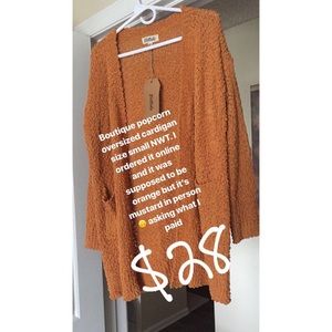 Boutique popcorn cardigan